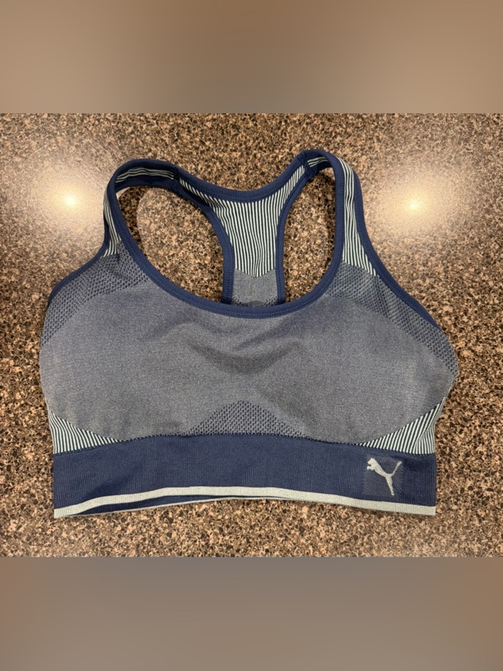 Puma Racerback Athletic Exercise Active Cross Fit Running Sports Bra (2) - Picture 4 of 6